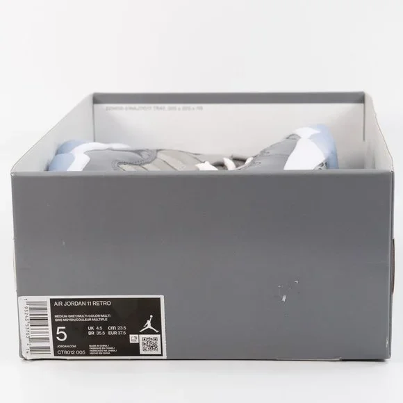 Air Jordan 11 Retro 'Cool Grey' CT8012-005 Basketball 2021 size 5 Men 6.5 Women - Picture 9 of 9